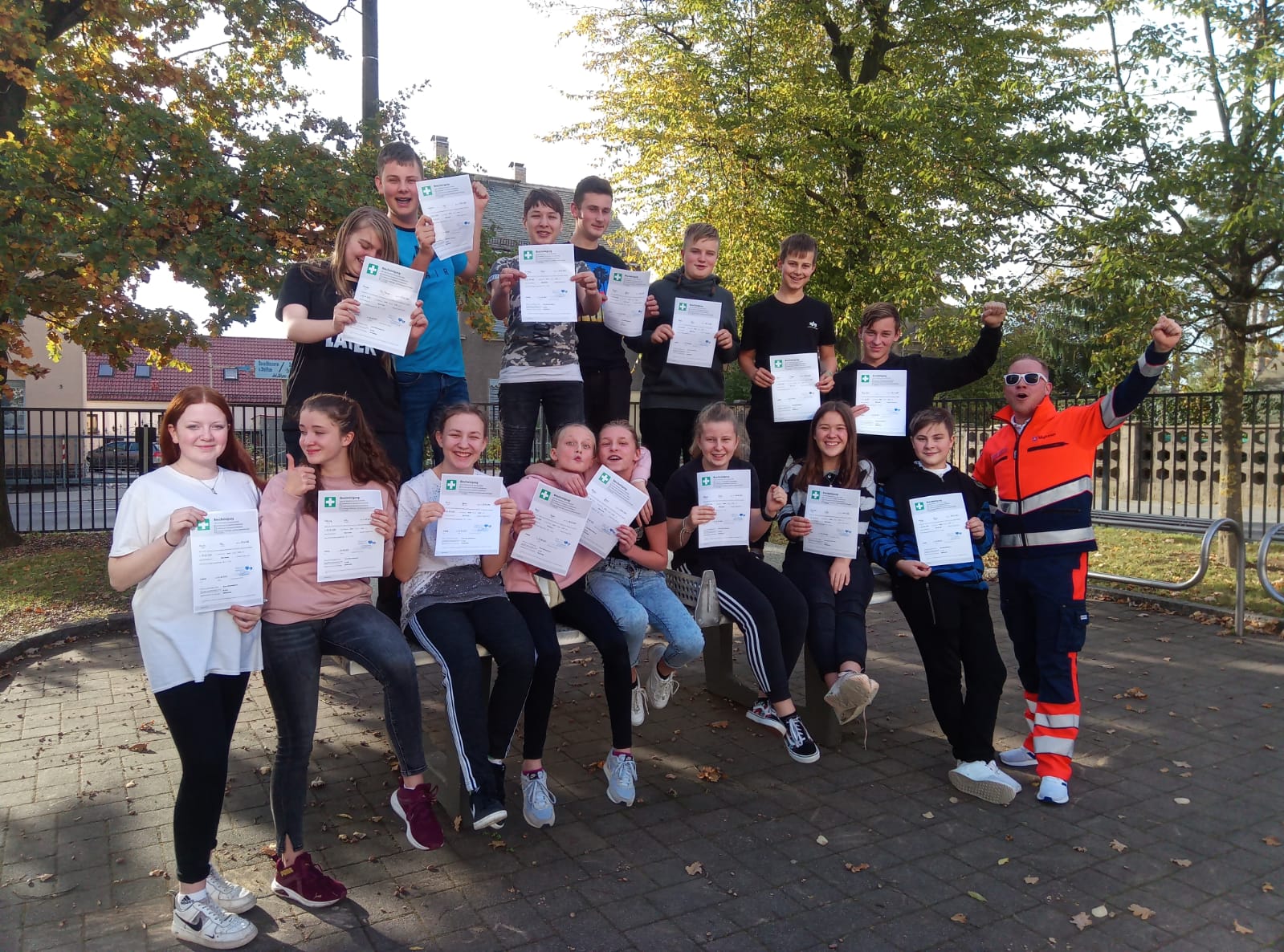 Erste Hilfe Kurs 8c am 22.10.2020